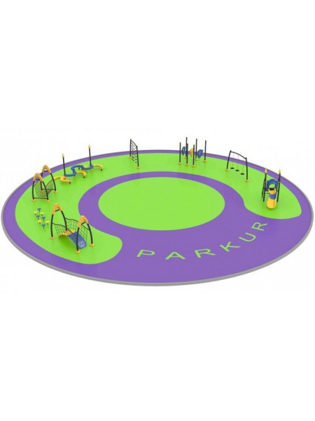 Готовый проект спортивно-игровой площадки Паркур
